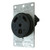 VALTERRA681-DG30VP RECEPTACLE W/ PLATE ROUND 30A