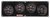 Redline 3-1 Gauge Panel OP/WT/FP w/2-5/8in Tach