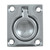 Whitecap Flush Pull Ring - CP/Brass - 1-1/2 x 1-3/4