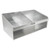 Extreme Max 5001.6038 Double Helmet Bay Aluminum Cabinet Organizer for Enclosed Race Trailer, Shop, Garage, Storage - Silver