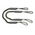 Extreme Max 3006.2759 BoatTector Bungee Dock Line Value 2-Pack - 6, Black/Gold
