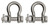 Extreme Max 3006.8389.2 BoatTector Stainless Steel Bolt-Type Anchor Shackle - 1, 2-Pack