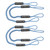 Extreme Max 3006.3303 BoatTector Bungee Dock Line Value 4-Pack - 6, Blue/White