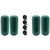 Extreme Max 3006.8509.4 BoatTector HTM Inflatable Fender Value 4-Pack - 10 x 27, Forest Green