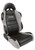 Scat SCA80-1605-62R SPORTSMAN BLACK VINYL INSIDE GREY VELOUR WINGS & SIDE BOLSTERS