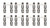 Sportsman Solid Roller Lifter Set SBF .875 Dia