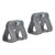 Extreme Max 3006.6887 Galvanized I-Beam Clamp Kit for 1.5 Square Trailer Guide-On Poles