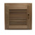Whitecap Teak Louvered Door & Frame - Right Hand - 15 x 15
