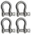Extreme Max 3006.8312.4 BoatTector Stainless Steel Anchor Shackle - 1/4, 4-Pack