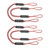 Extreme Max 3006.3269 BoatTector Bungee Dock Line Value 4-Pack - 5, Red/White