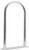 Extreme Max 3006.6904 Universal Aluminum Hand Rail with Base for Pool, Hot Tub, Dock & Deck - 24 H x 13 W