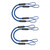 Extreme Max 3006.3225 BoatTector Bungee Dock Line Value 4-Pack - 4, Blue