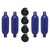 Extreme Max 3006.7504 BoatTector Inflatable Fender Value 4-Pack - 6.5 x 22, Cobalt Blue