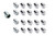 McGard 5 Lug Hex Install Kit w/Locks (Cone Seat Nut) M14X1.5 / 22mm Hex / 1.635in. Length - Chrome
