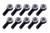 Rod End Alum LH Male Blk 1/2ID x 5/8 Thread 10pk