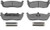 WAGNER BRAKE MX711 SEMI-MET DISC PAD SET