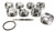 JE Pistons 502BBC OPEN CHAM DOM Set of 8 Pistons