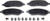 WAGNER BRAKE MX1068 SEMI-MET DISC PAD SET