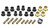 Energy Suspension 87-04 Dodge Dakota / 98-03 Durango 4WD Black Front End Control Arm Bushing Set
