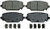 WAGNER BRAKE ZD1596 Wagner QuickStop Ceramic Disc Brake Pad Set
