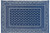FAULKNER 48701 MAT, VINEYARD 9X12 BLUE