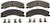 WAGNER BRAKE SX1411 SEVEREDUTY DISC PAD SET
