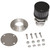 Moroso Non-Weld Valve Cover Breather Kit - Black Finish