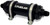 Fuelab 828 In-Line Fuel Filter Long -6AN In/Out 10 Micron Fabric - Black