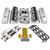 Speedmaster PCE435.1001.04 Chevy SBC 350 Hyd Flat Tappet 210cc Straight Plug Cylinder Head Top End Combo Kit