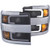 ANZO 111365 PROJECTOR HEADLIGHTS W/ PLANK STYLE