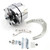 Speedmaster PCE360.1111 Chevy SBC Camel Hump Fuelie 1-Wire 100 Amp Alternator & LWP Billet Bracket Kit