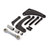 Speedmaster PCE232.1030.02 Chevy SBC 350 Short Water Pump Aluminum Alternator Bracket Kit Black