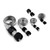 Speedmaster PCE343.1004 Universal Stainless Steel Braided Hose & End Sleeve Kit - Black