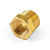 Speedmaster PCE333.1073 1/2" NPT to 3/8" NPT Straight Brass Reducer Fitting