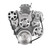 Speedmaster 1-673-001-02 Chevy SBC 350 Aluminum Polished Complete Serpentine Belt Drive System Kit