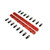 Speedmaster PCE259.1002.01 Chevy SBC 350 Rocker Stud Girdle Kit Red w/ 7/16" Polylock Nuts