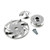Speedmaster PCE238.1007 Universal Chevy Ford Single V Groove Silver Billet Alternator Pulley and Fan Kit