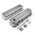 Speedmaster PCE314.1028.04 Chevy BBC 454 Nostalgic Finned Aluminum Valve Covers Tall w/ Hole