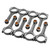 Speedmaster 1-274-012 I-Beam 6.385" 5140 Connecting Rods Chevy BBC 454 w/ ARP 2000 Bolts