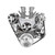 Speedmaster 1-673-002-01 Chevy BBC 454 Aluminum Polished Complete Serpentine Belt Drive System Kit