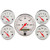 Auto Meter ATM1302 ARCTIC WHITE 5 PC. KIT BOX W/ELEC SPEEDO