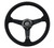 NRG Sport Steering Wheel (350mm/ 1.5in. Deep) Matte Black Spoke/ Black Alcantara w/ Black Stitching