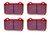 EBC 15+ Cadillac CTS 3.6 Twin Turbo Redstuff Rear Brake Pads