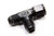 Fragola -10AN T Female Swivel On Run - Black