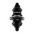 Fuelab 848 In-Line Fuel Filter Standard -8AN In/Out 6 Micron Fiberglass w/Check Valve - Black