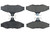 Centric Posi-Quiet Extended Wear Brake Pads w/Hardware - Front