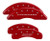 MGP 4 Caliper Covers Engraved Front Gen 5/Camaro Engraved Rear Gen 5/SS Red finish silver ch
