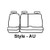 COVERCRAFT SS8490PCCH 19 FORD F150 2ND ROW 60/40