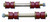 Prothane Universal End Link Set - 4 1/2in Mounting Length - Red