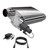 QTP 3in Weld-On 304SS Screamer Muffler w/Bolt-On QTEC Electric Cutout